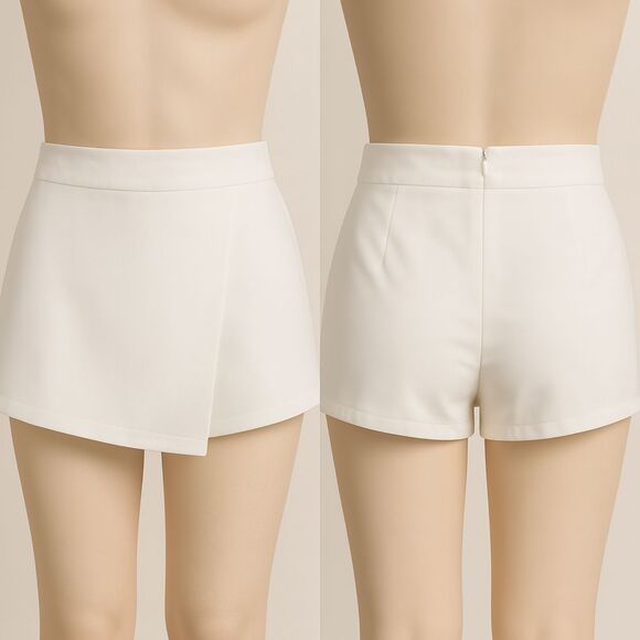 TOBI New York White Skort with Attached Shorts – Size Large - Picture 1 of 10